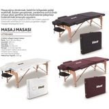 Macgon 55003 Katlanabilir Masaj Masası Beyaz 2020 Model