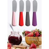Macgon 6'lı Plastik Saplı Mini Reçel ve Tereyağı Bıçağı Spatula Seti Nutella Kahvaltı Bıçağı