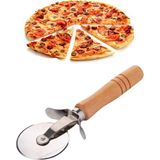 Macgon Ahşap Saplı Çelik Bıçaklı Lüx Pizza Kesici