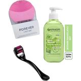 Macgon Botanik Temizleyici + Cilt Temizleme&masaj Aleti + Derma-Roller & Skin Care Set