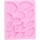 Macgon Çeşitli Yapraklar Silikon Kalıp 9x7 cm