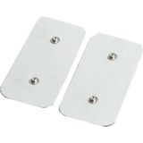 Macgon Çift Çıtçıtlı Çıt Çıt Elektrot 5*9 cm Ems Tens Elektrot 1 Paket = 2 Adet