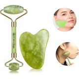 Macgon Cilt Bakım Seti Yeşim Taşı Gua Sha Masaj Taşı Ikili Set