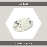 Macgon Dengeleyici Taş Ay Taşı Doğal Taş Sabun Gua Sha Masaj Taşı
