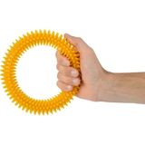 Macgon El Egzersiz Masaj ve Duyu Topu, Yumuşak Dikenli Halka Sarı Renk 15 cm