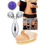 Macgon Evde G5 Masaj Aleti & Sauna Bel Kemeri & Masaj Topu & At Kılı Fırça Seti Unisex Pro