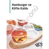 Macgon Hamburger Köfte Kalıbı Köfte Presi Şekillendirici Burger Press Pratik Köfte Yapma Aparatı