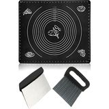Macgon Hamur Matı + Kesme Aparatı Spatulası + Papates Cips Kesici