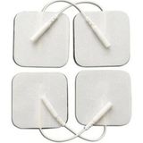 Macgon Kablolu / Soketli Elektrot 5*5 cm Ems Tens Cihazı Pin Girişli Elektrod , 1 Paket = 4 Adet