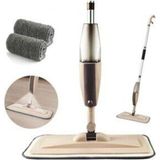 Macgon Microfiber Bezli Deterjan Hazneli Sprey Mop Bej