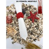 Macgon Peçete Yüzük Halkası Burgulu 6'lı Set Mercan