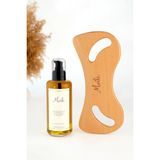 Macgon Selülit Karşıtı Masaj Yağı 200 ml + Selülit Giderici Ahşap Masaj Aleti 2’li Selülit Bakım Set