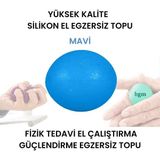 Macgon Silikon El Egzersiz Topu Stres Topu - Fizik Tedavi El Çalıştırma Güçlendirme Egzersiz Topu
