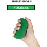 Macgon Silikon Stres Aparatı El Egzersiz Güçlendirici Fizik Tedavi El Bilek Parmak Güçlendirme Yeşil