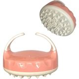 Macgon Silikon Vücut Selülit Masaj Fırçası (Pembe-Beyaz)