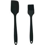 Macgon Silikon Yumurta Fırçası - Spatula Sivri - Gri 2li Set