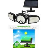 Macgon Solar Güneş Enerjili 112 Ledli Hareket Sensörlü Bahçe Aydınlatma Sokak Lambası