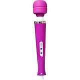Macgon Titreşimli Mastürbatör Masaj Aleti 34 cm (Mor-Pembe)