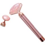 Macgon Titreşimli Yüz Masaj Aleti, Rose Quartz Çift Başlıklı