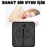 Macgon Yenitech-Ayak Masaj Aleti Akupunktur Ayak Rahatlama Şarjlı 19 Mod Masaj Pedi