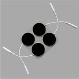 Macgon Yuvarlak Soketli Elektrot 3.2x3.2 cm Tens Cihazı Pin Girişli 2 Paket 8 Adet
