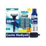 Mach3 Sport Makine + 18 Adet Tıraş Bıçağı + 200 Ml Tıraş Köpüğü+ Çanta