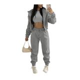 Machetta Kadın Good Vibes Baskılı Oversize 3 İplik Hırka Eşofman Takımı