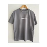 Machetta Kids Gri Brooklyn Baskılı Oversize Çocuk T-shirt