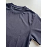 Machi Makiteks Unisex Füme Koyu Gri Dry Touch Nefes Alabilen Kısa Kollu Spor T-Shirt Hızlı Kuruyan Koşu Fitness Antrenman Tişörtü - 2XL
