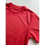 Machi Makiteks Unisex Kırmızı Dry Touch Nefes Alabilen Kısa Kollu Spor T-Shirt Hızlı Kuruyan Koşu Fitness Antrenman Tişörtü - 2XL