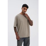Machinist Basic Super Haki Pamuklu Oversize Erkek T-shirt