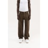 Machinist Erkek Abstract Distressed Patterned Baggy Jean Pantolon Kahverengi - XL