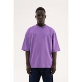 Machinist Erkek Bacis Boxy Tişört Mor - New Purple - S - M