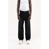 Machinist Erkek Basic Baloon Fit Baggy Jean Pantolon Efektli Siyah - 31