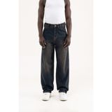 Machinist Erkek Basic Baloon Fit Baggy Jean Pantolon Mavi-Kahverengi - Çok Renkli - 30