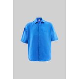 Machinist Erkek Basic Cotton Gömlek Saks Mavi - Blue
