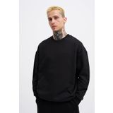 Machinist Erkek Basic Diagonal Siyah Sweatshirt