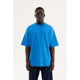 Machinist Erkek Basic Interlok Oversize Tişört Açık Mavi - Soft blue