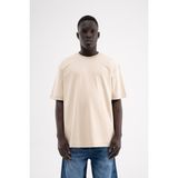 Machinist Erkek Basic Interlok Relaxed Tişört Açık Bej - Soft Beige - XL