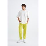 Machinist Erkek Basic Jogger Relaxed Neon Sarı Eşofman Altı