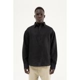 Machinist Erkek Basic Keten Gömlek Siyah - Black - XL