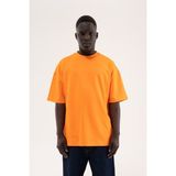 Machinist Erkek Basic Oversize Tişört Elektrik-Turuncu - Electric Orange