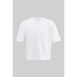 Machinist Erkek Basic Pamuklu Crop Oversize Tişört Beyaz - White - XL