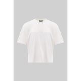 Machinist Erkek Basic Pamuklu Crop Oversize Tişört Ekru - 2XL