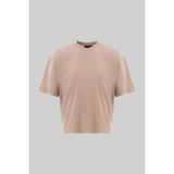 Machinist Erkek Basic Pamuklu Crop Oversize Tişört Taş - 2XL