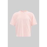 Machinist Erkek Basic Pamuklu Crop Oversize Tişört Toz Pembe - XL