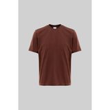 Machinist Erkek Basic Relaxed Ince Pamuklu Tişört Çikolata - XS