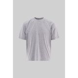 Machinist Erkek Basic Relaxed Ince Pamuklu Tişört Gri Melanj - 2XL - Gri - Melanj