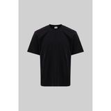 Machinist Erkek Basic Relaxed Ince Pamuklu Tişört Siyah - 2XL - Dark Black
