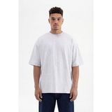 Machinist Erkek Basic Super Pamuklu Oversize Tişört Karmelanj - XL